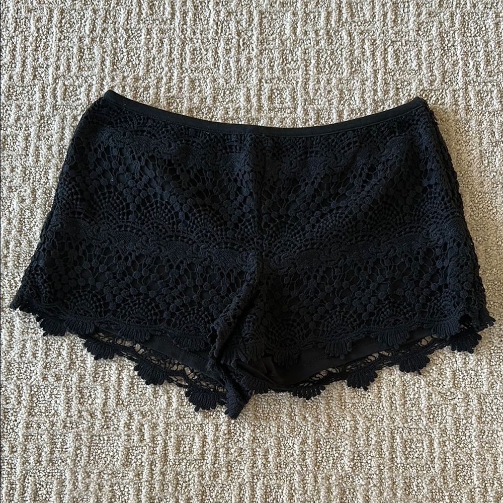Tart Black Lace Shorts